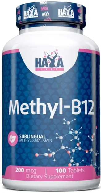 Methyl-B12, 200 mcg, 100 tablete, Haya Labs