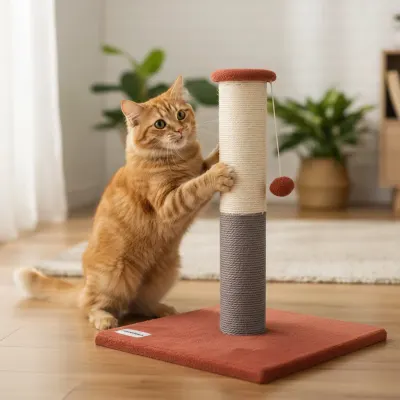 Ansamblu de joacă pentru pisici Nunbell, sfoară de sisal, 40x40x60cm