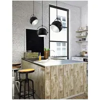 Lampa suspendata DEGLI Negru Metal Outside Aluminiu Inside LED E27 1x12W IP20 Fara bec