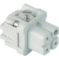 Contector industrial Mama - 21X21 - 3P + E 10A 250V / 4kV / 3 - ȘURUB CONNECTION - GRI