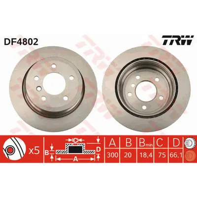 Disc frana TRW DF4802