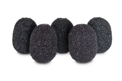 Rycote spuma protectie lavaliera negru set 5 buc - Default Title