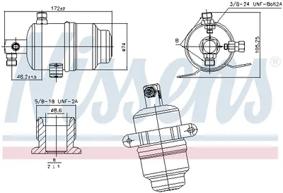 Uscator aer conditionat potrivit MERCEDES SLK (R170) 2.0 2.3 3.2 03.00-04.04