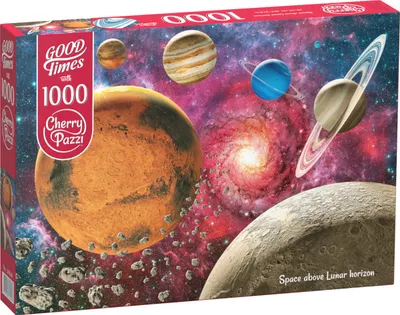 Puzzle Cherry Pazzi din 1000 de piese - Spațiu deasupra orizontului lunar