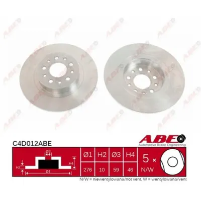Disc frana ABE C4D012ABE