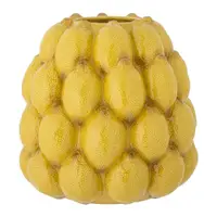 Vază galbenă din gresie pictată manual (înălțime 22 cm) Limone – Bloomingville