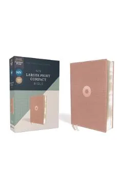 Niv, Larger Print Compact Bible, Leathersoft, Pink, Red Letter, Comfort Print