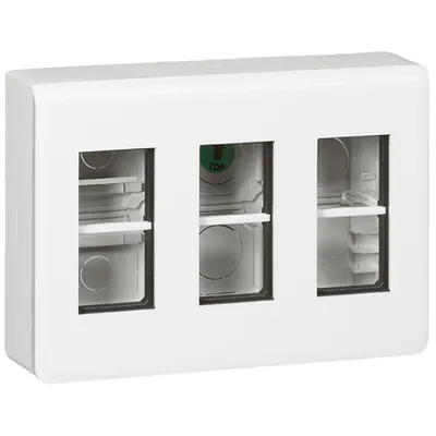 Doza aparenta pentru aparataj modular mosaic - 3x4 - 12module Alb