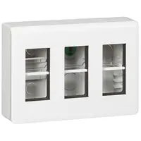 Doza aparenta pentru aparataj modular mosaic - 3x4 - 12module Alb