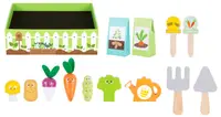 Set de joc Tooky Toy - Set de grădină din lemn, 14 piese