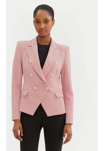 Sacou dama - 305264961 - Poliester - Roz - Roz