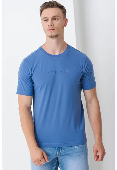 Tricou cu decolteu la baza gatului pentru antrenament - Albastru lavanda