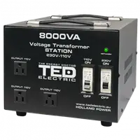 Transformator 220V la 110V, 8000VA 6400W cu carcasa, TED