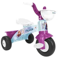 Tricicleta copii, Disney Frozen, 1-3 ani, cu cos transport, albastra