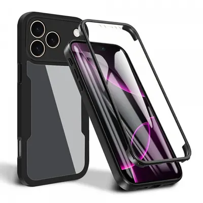 Husa pentru Apple iPhone 17 Pro, Techsuit, ColorVerse 360, Neagra