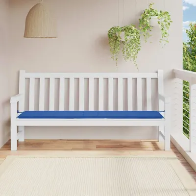 vidaXL Pernă de bancă de grădină, albastru, 200x50x3 cm, textil oxford
