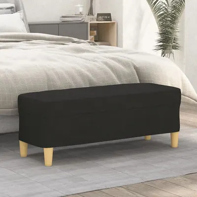 vidaXL Bancă, negru, 100x35x41 cm, textil