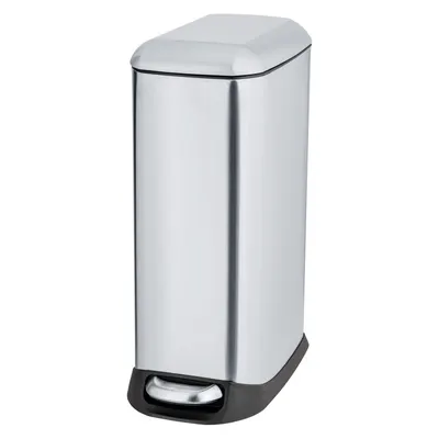Coș de gunoi argintiu cu pedală din oțel inoxidabil 20 l Design – Wenko