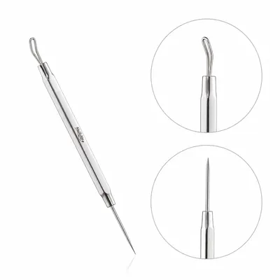 Instrument Profesional NAILSUP Pro Line BC800 din Inox cu Ac pentru Îndepărtarea Coșurilor și Punctelor Negre