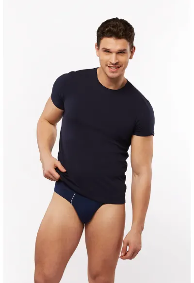 Tricou maneca scurta TB01 - - Bleumarin