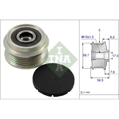 Sistem roata libera, generator INA 535 0034 10