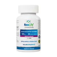 Calciu alfa-ketoglutarat 500mg, 60 capsule, Newlife