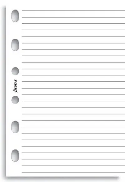 Rezerva pentru organizator Filofax A5 - To Do