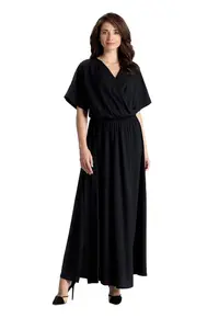 Rochie maxi dama Davide L055 neagra - Negru