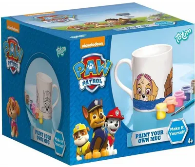 Set de creatie Totum Paw Patrol - Coloreaza singur, casa stilata