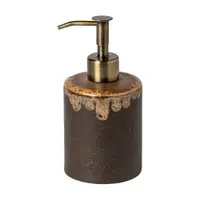 Dozator de săpun lichid maro din gresie ceramică Poterie Bath – Casafina