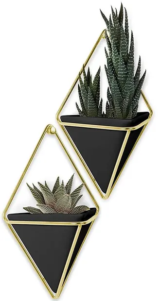 Jardiniere pentru agățat Umbra - Trigg, 2 piese, negre
