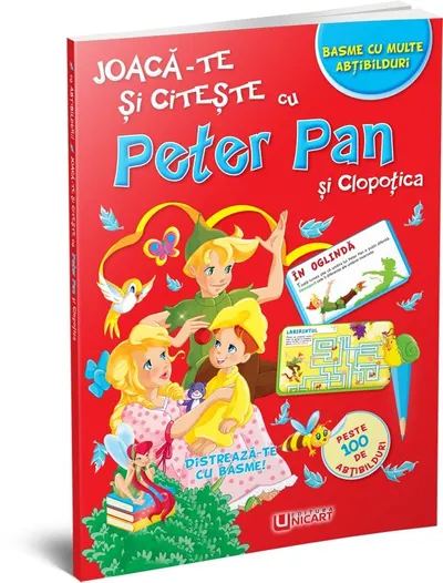 Carte Engros pentru prescolari - Joaca-te si citeste cu - Peter Pan si Clopotica , 20 x 29 cm , 60 de pagini