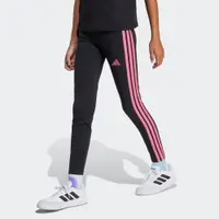 Colanți bumbac ADIDAS Educație fizică Negru-Roz Fete