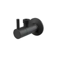Robinet coltar rotund negru mat cu filtru 1 2 1 2 Alcadrain ARV003-BLACK