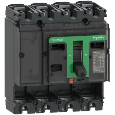 Intreruptor ComPacT NSX250L, 150 kA la 415 VAC 50/60 Hz, 250A, fara unitate de declansare, 4 poli
