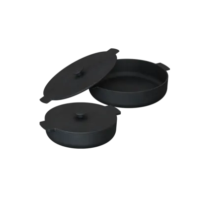 Set Oale OFYR de fonta cu capac 21cm + 26cm