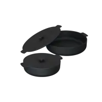 Set Oale OFYR de fonta cu capac 21cm + 26cm