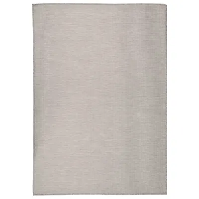 vidaXL Covor de exterior, gri deschis, 140x200 cm, țesătură plată