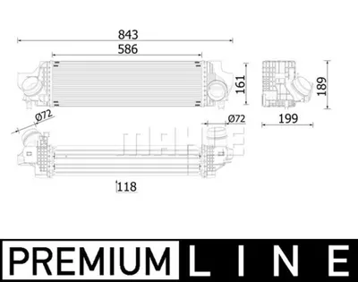Intercooler potrivit BMW Seria 2 (F45), X1 (F48); MINI (F56), CLUBMAN (F54), COUNTRYMAN (F60) 2.0 11.13
