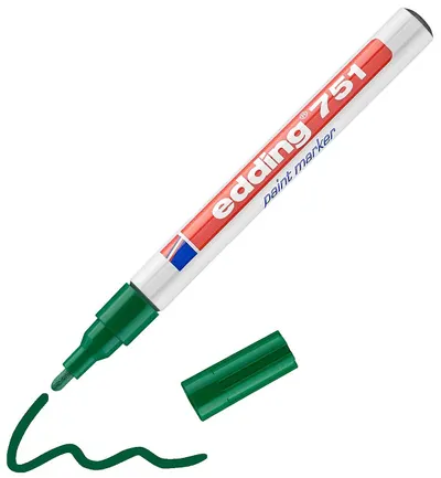 Marker permanent Edding 751 - verde