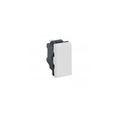 Switch Mosaic - 10 AX 250 V~ - 1 module - alb