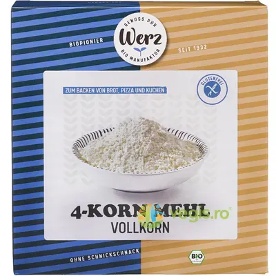 Faina Integrala din 4 Cereale fara Gluten Ecologica/Bio 500g