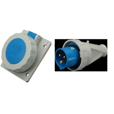 Solutie Completa Priza Incastrata si Fisa Industriala SEZ IP67 (16A, 400V, 5 Poli) - Conexiuni Trifazate de Incredere in Medii Dure