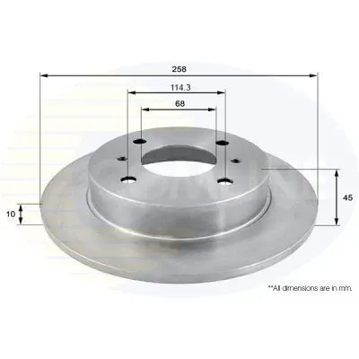 Disc frana COMLINE ADC0217