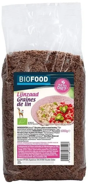 Semințe bio de in, 1 kg, Damhert