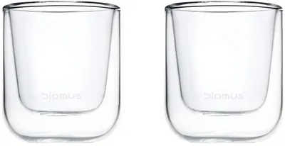 Set 2 pahare de espreso cu pereți dubli Blomus - Nero, 80 ml