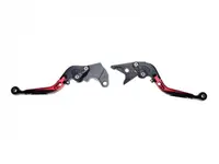 Set 2 manete frana si ambreiaj reglabile Suzuki GSXR600 97-03 750 96-03 1000 01-04 GSX-S750 11-16, culoare rosu