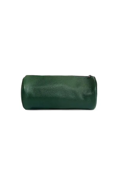 Portfard piele - Skin - verde - 20 x 9 x 9 cm