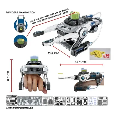 Brat robotic hidraulic cu lansator de discuri-106 piese