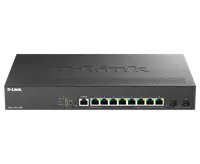 Switch D-Link DMS-1250-10SP , 8 porturi Gigabit, 2 porturi SFP+, Protocol 802.1D STP 802.1s MSTP 802.1w RSTP, rackabil